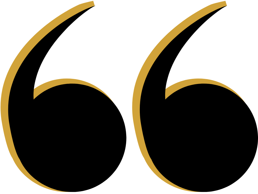 Anfuehrungszeichen schwarz gold